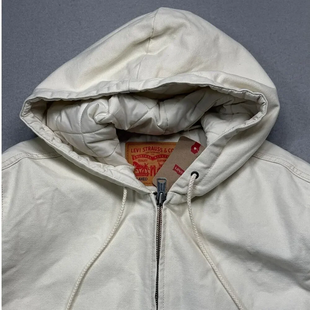 Levi's Men's Workwear Potrero Jacket, Chalky White L $128